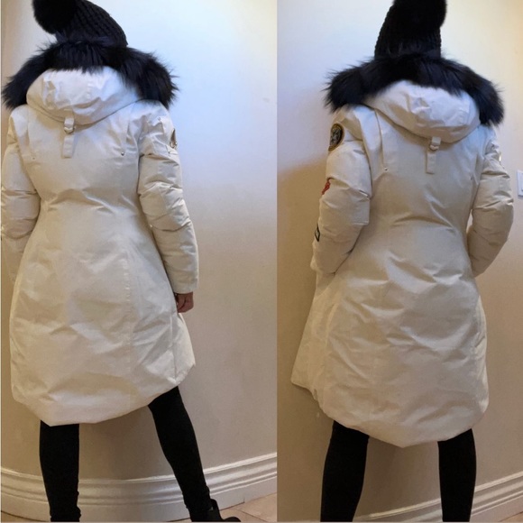 Authentic Moose Knuckles limited edition Down long parka hoody with real Fur - Picture 5 of 17